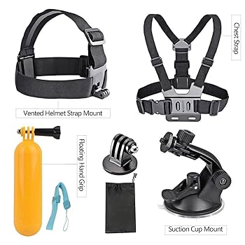 Amazon | AKASO 7イン1アクションカメラアクセサリーキット